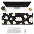 thumbnail image 2 of Kugisaki Cute Ghost Mouse Pad Large Desk Mat Non-Slip Rubber Base Stitched Edge Large Extended Desk Protector for Home Office,23.6"x11.8", 2 of 7