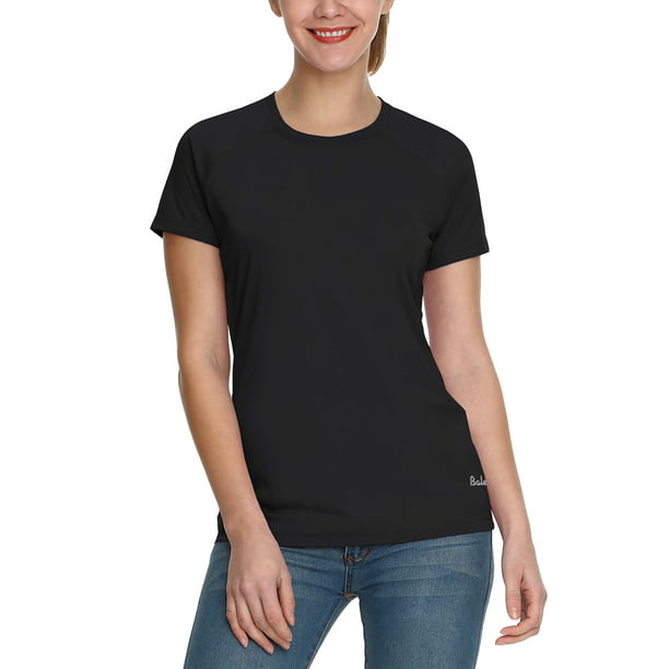 Baleaf Women's UPF 50+ UV Sun Protection T-shirt Outdoor Performance Short  Sleeve Black Size M - Walmart.com