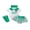 Green, variant on Cenuakty Baby Girls Summer Outfits Flying Sleeve Doll Collar Romper Soccer Print PP Shorts Headband Socks Sets