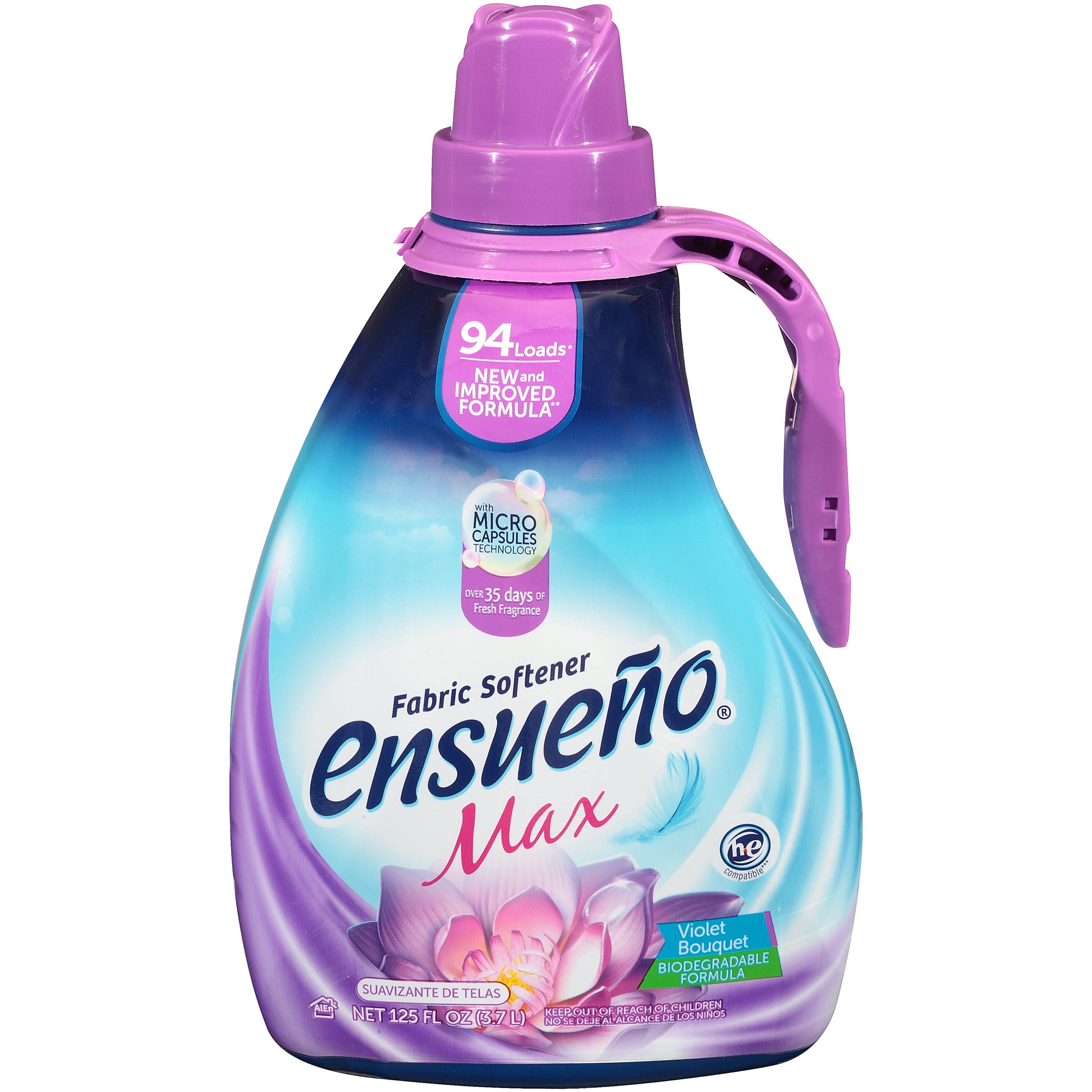 EnsuenoÂ® Max Violet Bouquet Fabric Softener 125 fl. oz. Jug