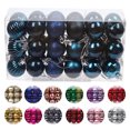 thumbnail image 2 of Bearachild 30 piezas de bolas de Navidad adornos inastillables decoraciones para árboles de Navidad juego de bolas colgantes para decoración de fiesta de Kits de decoración para fiestas azul oscuro Bearachild HA007626-04B, 2 of 6