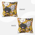 thumbnail image 3 of ZICANCN Cute Yellow Cat Decorative Throw Pillow Covers, Bed Couch Sofa Decorative Knit Pillow Covers for Living Room Farmhouse 26"x26", 3 of 8