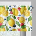thumbnail image 3 of Ambesonne Summer Valance Pack of 2, Lemon and Berries Pattern, 54"X18", Multicolor, 3 of 5