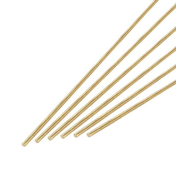 4.5mm x 305mm Brass Round Rod, Metal Solid Shaft Rods Lathe Bar 6pcs