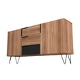 thumbnail image 3 of Manhattan Comfort Beekman 4 Shelves Engineered Wood Sideboard in Brown/Black, 3 of 7