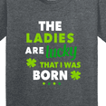 thumbnail image 4 of Inktastic The Ladies Are Lucky That I Was Born St Patricks Day Baby Boy Youth T-Shirt, 4 of 5
