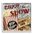 thumbnail image 5 of Stupell Industries Enjoy The Show Vintage Movies Entertainment Tickets Graphic Art White Framed Art Print Wall Art, Design by Conrad Knutsen, 5 of 5