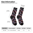thumbnail image 2 of Fuzoiu Surfing Santa Print Athletic Crew Socks for Men & Women,Casual Crew Socks,Above Ankle Crew Socks for Business, Casual, 2 of 6