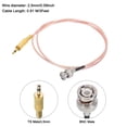 thumbnail image 2 of RG316 Coaxial Cables,BNC Male to TS Male with Adapter Low Loss RF Coaxial Cable 3FT Orange 2Pcs, 2 of 6