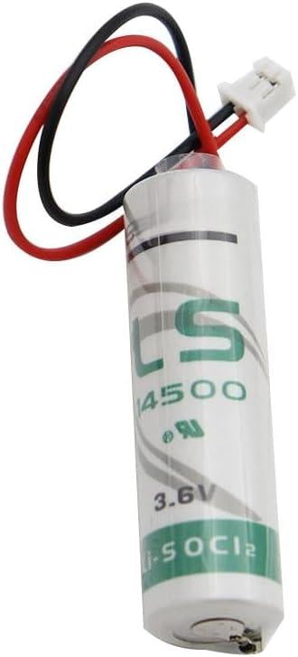 5PCS LS14500 Battery with White Plug for SAFT LS 14500 3.6V AA Battery Applied for Special Testing Electronic Equipment, 2600mah
