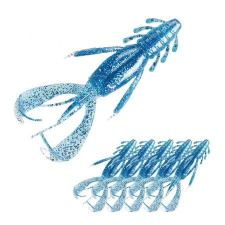 Norbi Fishing Lures 6pcs Shrimp Tail Kit Bionic Bait Silicone Pesca Worm Fishing Tackle Artificial Lures Wobblers