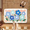 thumbnail image 6 of Hiroekza Floral Bathroom Rugs Non Slip Washable Bath Mat 40x60cm - Super Soft, Quick Dry, Anti Mold, Cloud Comfort for Bathroom Floor, Tub and Shower, 6 of 6