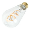 thumbnail image 2 of ST64 Bulb Double Spiral E27 4W 110V Dimmable Light Bulb for Bedroom Coffee Shop Warm Light, 2 of 9