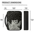 thumbnail image 6 of ZUXONGSY Cute Cat Paw Star Print Bible Cover for Women Men Large Bible Case with Handle Lightweight Bible Carrying Case Bible Bag Bible Accessories Bible Carrier Handbag, 6 of 7