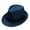 Blue, variant on Cuekondy Sun Hats Men And Women Retro Jazz Hat Soild British Sun Hat Travel Sun Hat