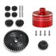 thumbnail image 1 of For XV02 TT02 TT02B 1/10 RC Car Upgrade Parts Differential Teeth Shell +Ring Gear & Bevel Gear Kit Red, 1 of 5
