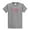 Sports Gray, variant on Cancer Awareness Short Sleeve T-shirt Ribbon Angel Wings-Lightgrey-Small