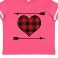 thumbnail image 4 of Inktastic Buffalo Plaid Valentines Day Heart Boys or Girls Toddler T-Shirt, 4 of 5