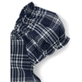 thumbnail image 2 of The Children's Place Girls Short Sleeve Plaid Pintuck Poplin Button Dress, Sizes 4-16, 2 of 3