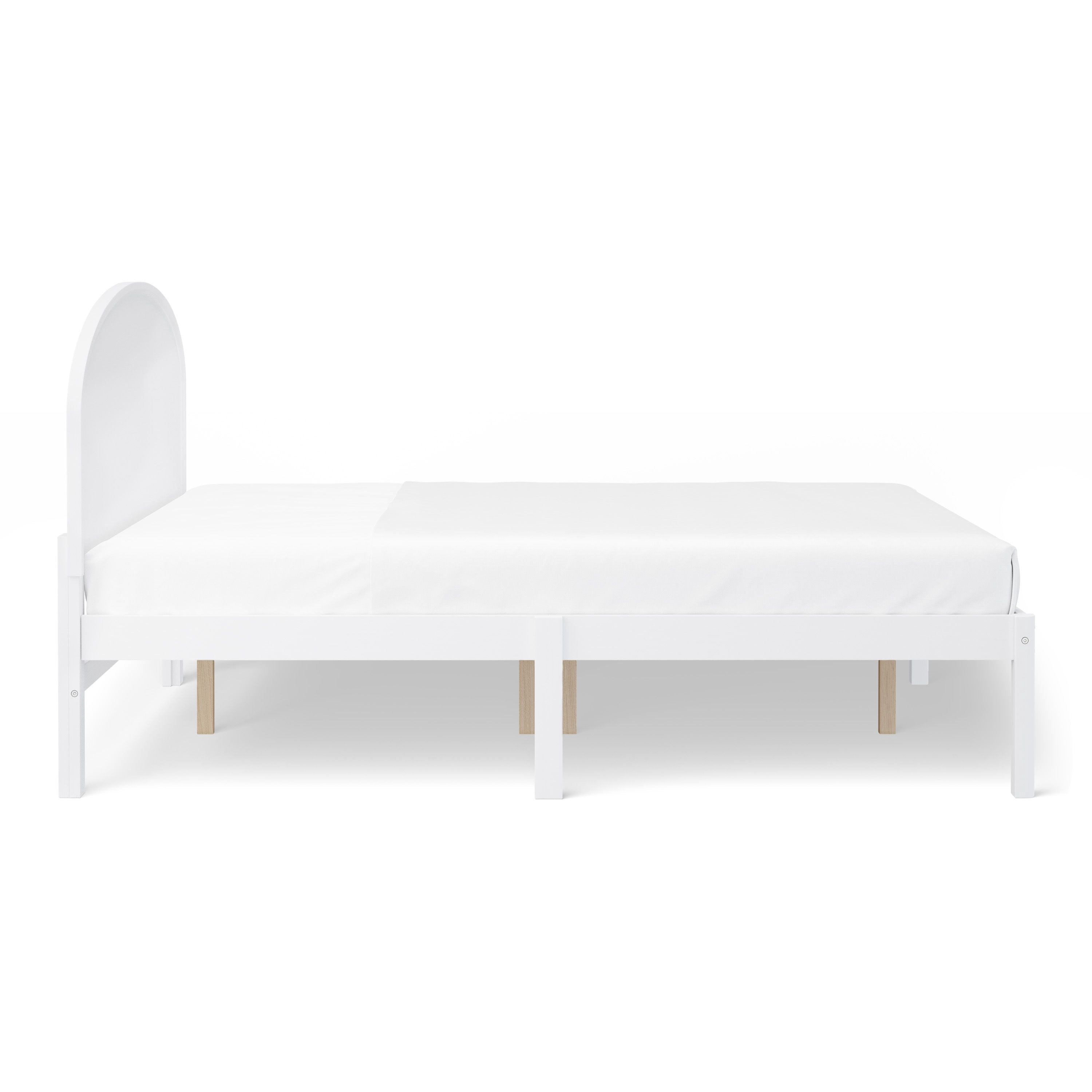 Mainstays Kids Full Size Wood Platform Bed Frame, White