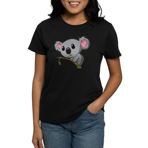 CafePress - Hungry Koala Women's Dark T Shirt - Women's Traditional Fit Dark T-Shirt
