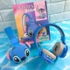 thumbnail image 4 of Audífonos Stitch Bluetooth Comandos De Mando/ranura Para Sd Color Azul Color de la luz Azul marino, 4 of 8