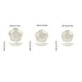 thumbnail image 2 of Juego de 3 fruteros de cristal decorativos en forma de flor (grande, mediano y pequeño), plato antideslizante for dulces, 2 of 4