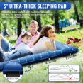 thumbnail image 2 of Colchón doble hinchable KASIMO para camping 1.4x2 m para 2 personas, 2 of 9
