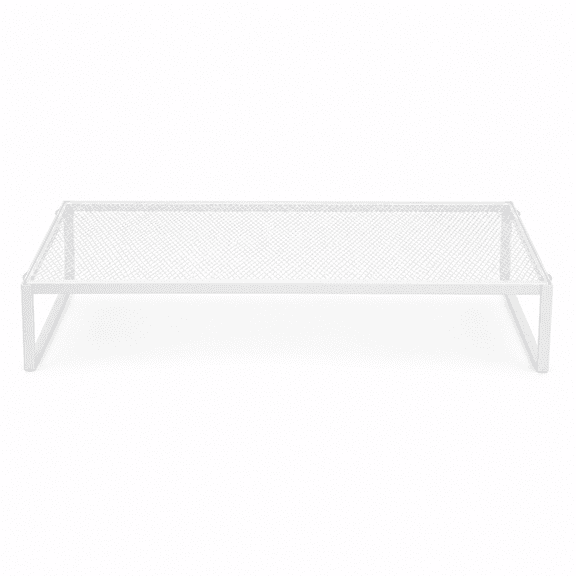 Adjustable Desk Monitor Riser Stand for Laptop and Computer, Stable Office Monitor Rack Organizer
