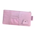 thumbnail image 2 of Almencla Auto Sun Visor Organizer for Card, Pen, Key, Glasses Storage Pouch Organizer Pink with Zipper, 2 of 8
