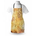 thumbnail image 3 of Island Map Apron Antique Treasure Map Grunge Rusty Style Parchment Print History Theme Boho Design, Unisex Kitchen Bib Apron with Adjustable Neck for Cooking Baking Gardening, Beige, by Ambesonne, 3 of 3