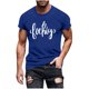 thumbnail image 1 of Camiseta de Manga Corta Impresa de Estilo Masculino, Tops Cortos para las Mujeres Pullover Casual Primavera Verano Uso Diario, 1 of 5