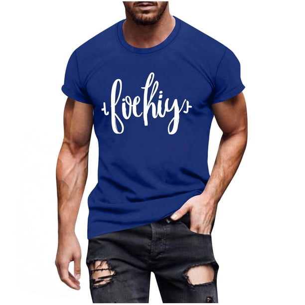 Camiseta de Manga Corta Impresa de Estilo Masculino, Tops Cortos para las Mujeres Pullover Casual Primavera Verano Uso Diario
