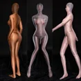 thumbnail image 4 of Men's Slim Fit Zipper Silk Body Suit With U-Shaped Cover And Long Tube Socks, 4 of 6