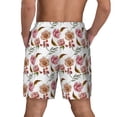 thumbnail image 4 of Balery Rose Flowers Mens Swim Trunks Swim Shorts for Men Quick Dry Inseam Beach Shorts with Compression Liner Pocket-XX-Large, 4 of 9