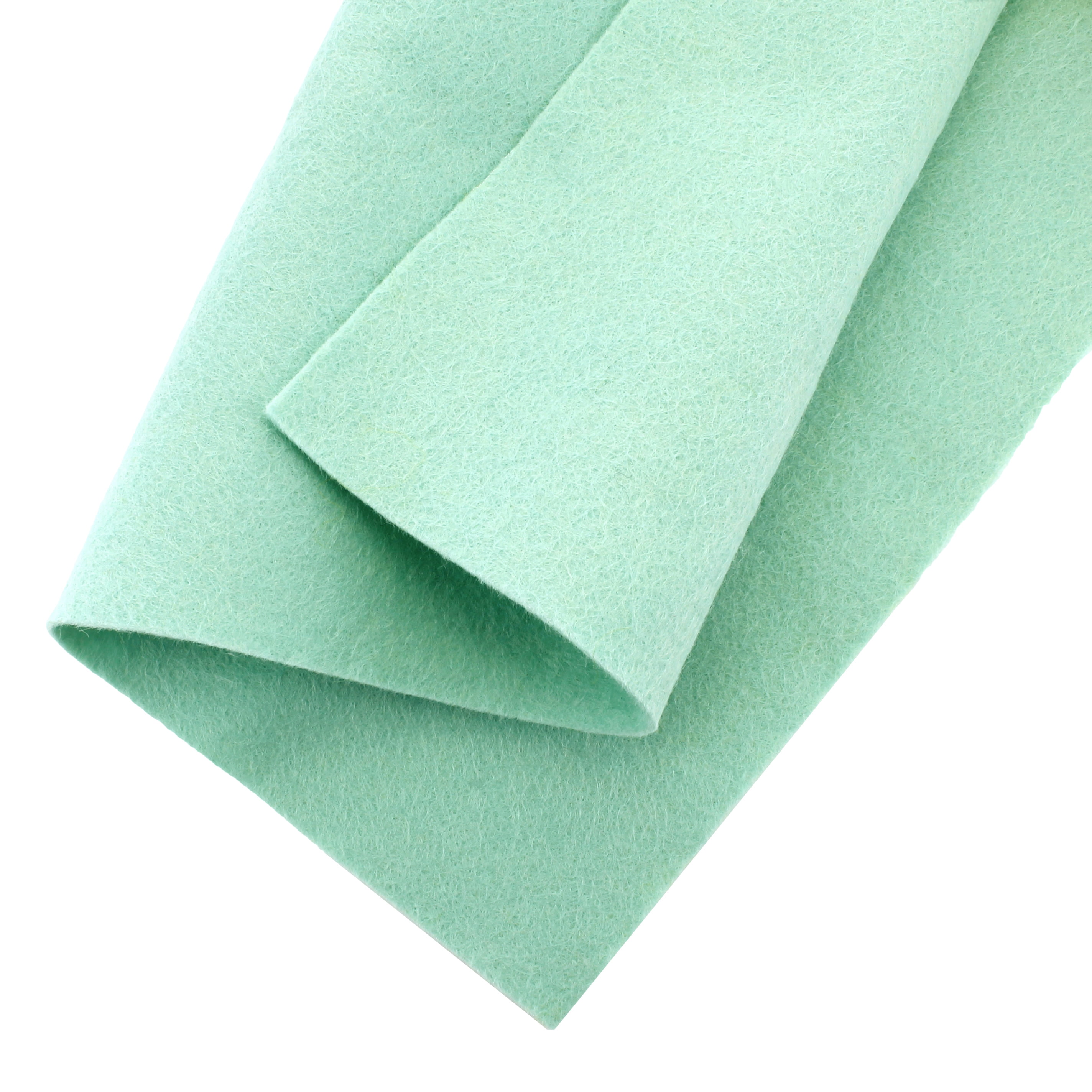 Merino Wool Blend Felt Crafting Sheets ( 8 5/8" x 11 5/8") Soft Mint
