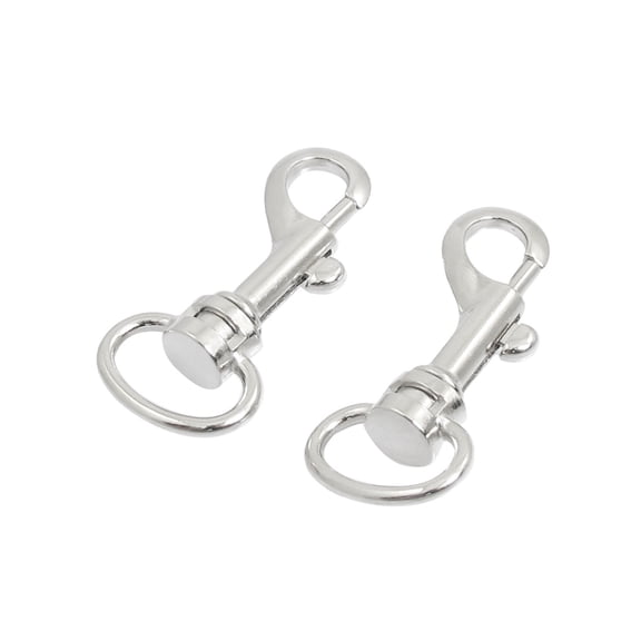 Uxcell 2 Pieces Metal Lobster Shape  Gate Handbag Keyrings Trigger Hook