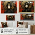 thumbnail image 4 of Designart "Silent Samurai Woman of Grace in Japanese Art I" Japan Art Floater Framed Wall Decor, 4 of 7