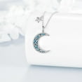 thumbnail image 6 of YAFEINI 925 Sterling Silver Moon Star Necklace With Turquoise - Stars Jewelry Gift for Women, Wife, Lover, 6 of 6