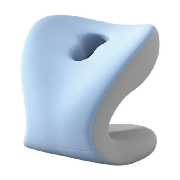 Cojín para reposabrazos para silla de oficina, soporte para el cuello, almohada para la siesta, multiusos, compatible con la mayoría de sillas de Azul