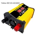 thumbnail image 2 of relayinert 4000W Motorcycle Inverter Traveling Digital Display Voltage Converter Yellow 110V, 2 of 6