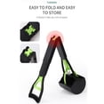 thumbnail image 4 of Portable Dog Poop Scoop - Foldable Handle for Yard & Travel Cleanup‌ 31.5", ‌Green, 4 of 8