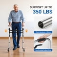 Loyoda Folding Walker for Seniors with Wheels, 350 lb Limit ...