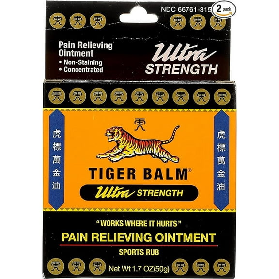 Tiger Balm Sport Rub Pain Relieving Ointment, Ultra Strength 1.70 oz