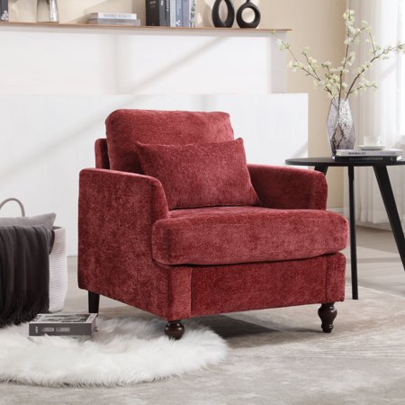 chenille upholstered lounge chair relaxing product