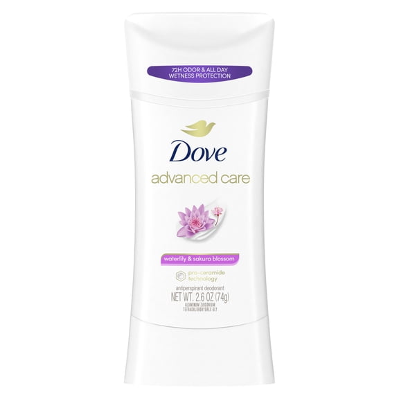 Dove Nourishing Secrets Antiperspirant Deodorant Stick Waterlily & Sakura Blossom,, 2.6 oz