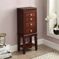 thumbnail image 2 of Linon Madison Jewelry Armoire, Dark Walnut, 2 of 14