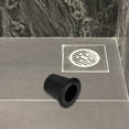 thumbnail image 3 of FONDOTIN Sturdy Plastic Drain Seal for Shower Drain Maintenance Black 1Set, 3 of 8