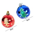 thumbnail image 3 of Bolas De Navidad Adornos Bolas Colgantes De Plástico Inastillables Para Decoraciones De Árboles De Navidad 6 Uds matsuzay HA044211-01, 3 of 6