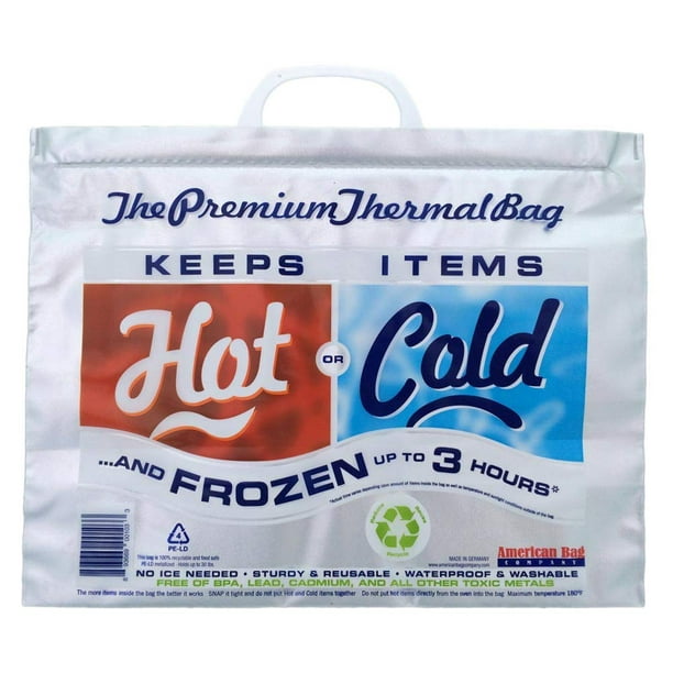 Bolsa Térmica Aislada para Comida, Tamaño Almuerzo, Paquete de 5